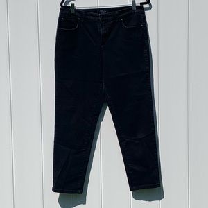 Charter Club Skinny Ankle Black Denim Stretch Jean
